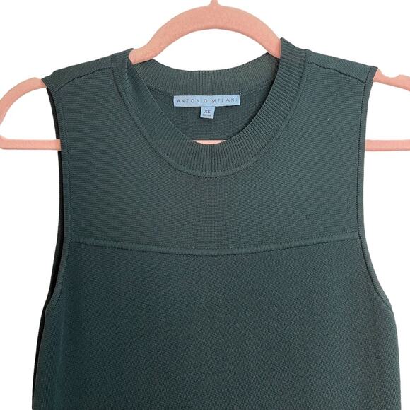 Antonio Melani Forest Green Sleeveless Midi Dress - Picture 5 of 8